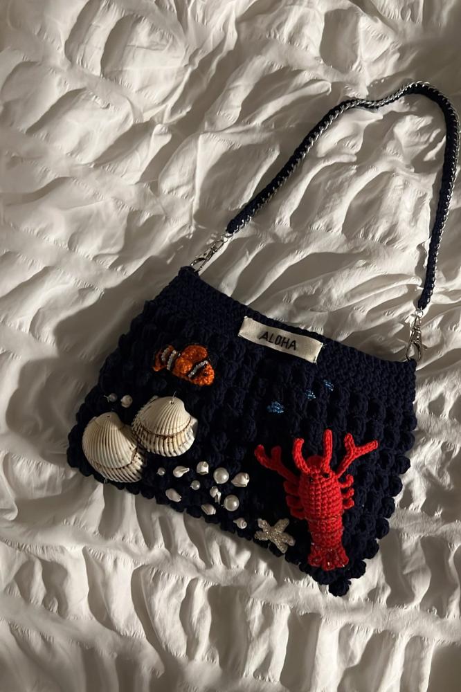 Beach vibes shoulder- clutch bag