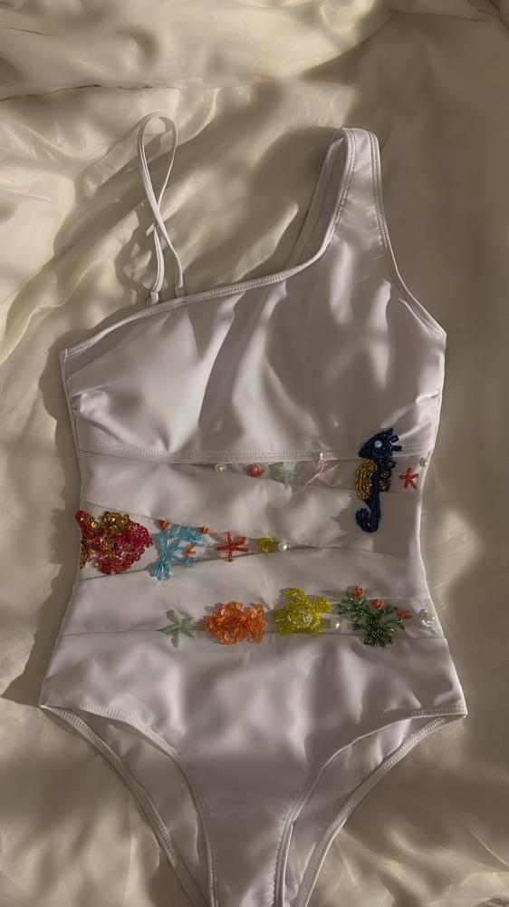 Ocean swimsuit- white