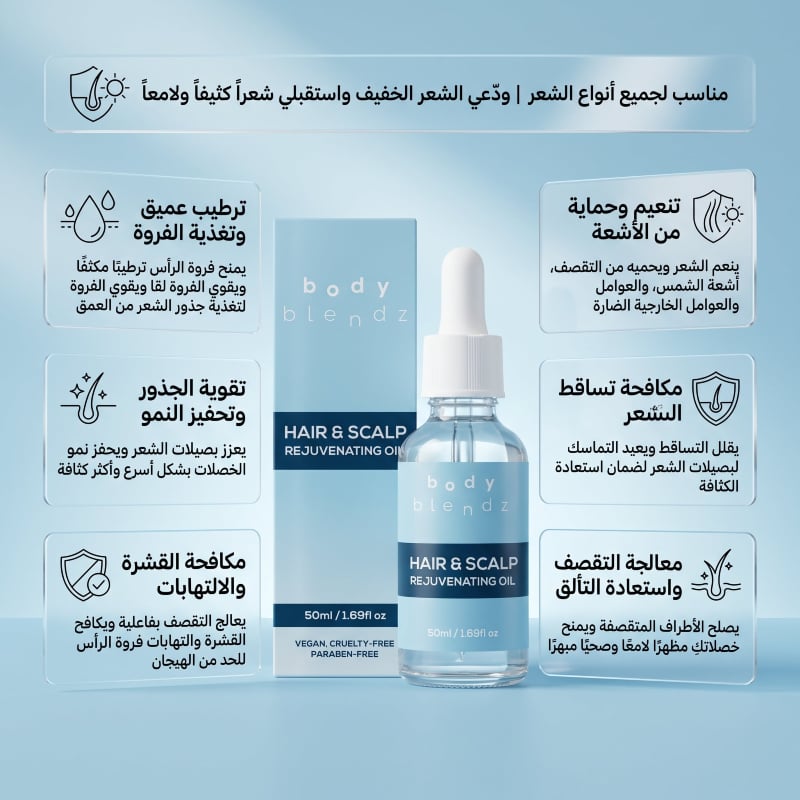 زيت تجديد الشعر وفروة الرأس من بودي بلندز