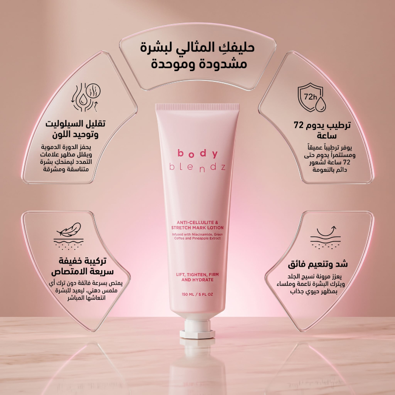 لوشن مرطب للجسم وللوجه لمقاومة السيلوليت من بودي بلندز