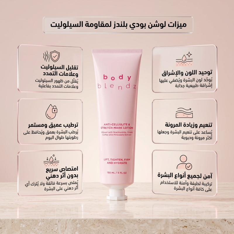 لوشن مرطب للجسم وللوجه لمقاومة السيلوليت من بودي بلندز