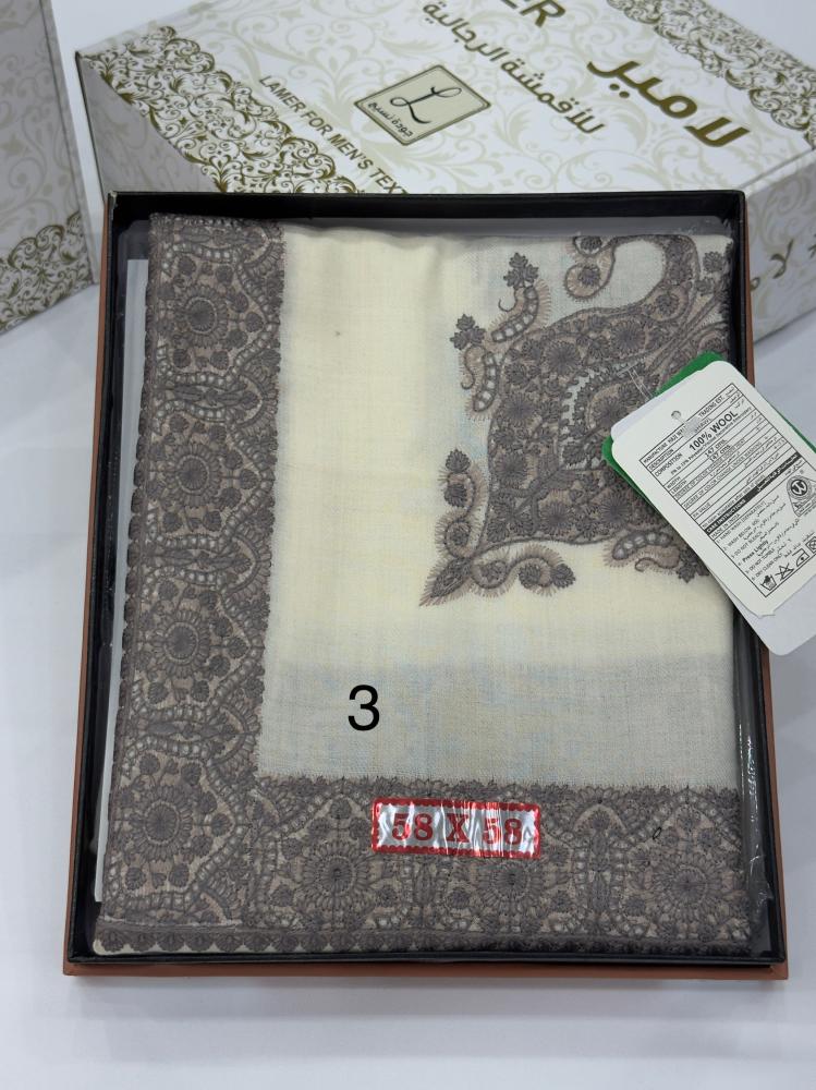 Cashmere shawl, 100% natural wool, embroidery