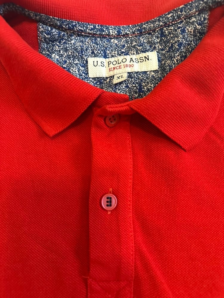 تيشيرت يو إس بولو أسن (U.S. Polo Assn)، احمر