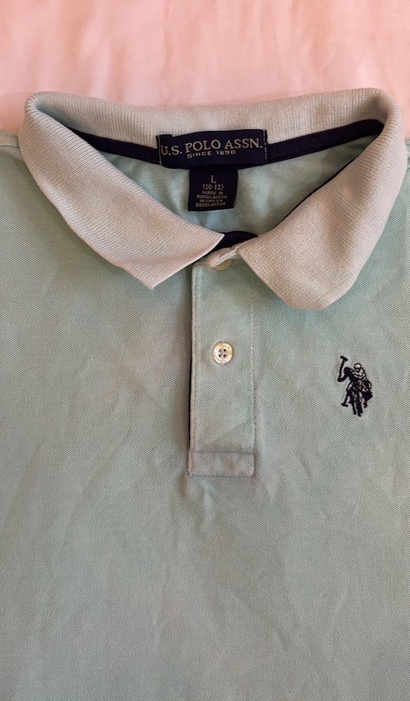 تيشيرت بولو U.S. POLO ASSN. أخضر باستيل