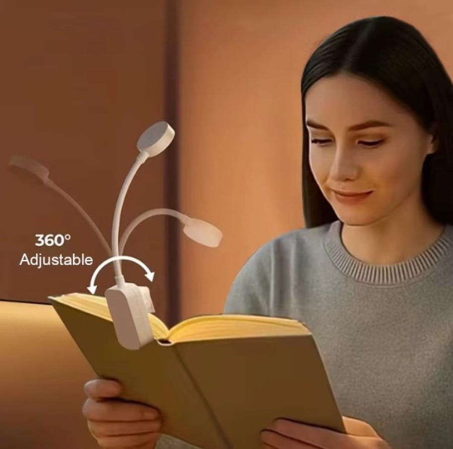 مصباح قراءة LED يعمل بالطارية,إضاءة متدرجة