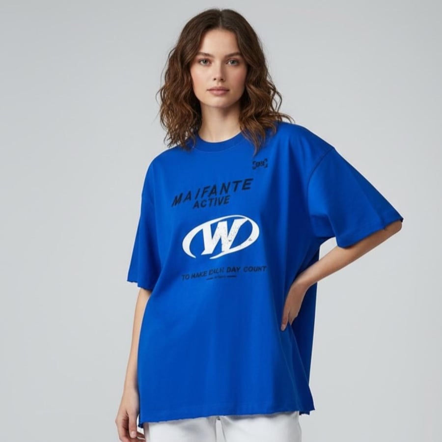 Oversize T-Shirt for Men - MAIFANTE ACTIVE Style - تيشيرت أوفر سايز رجالي - ستايل مايفانتي اكتيف
