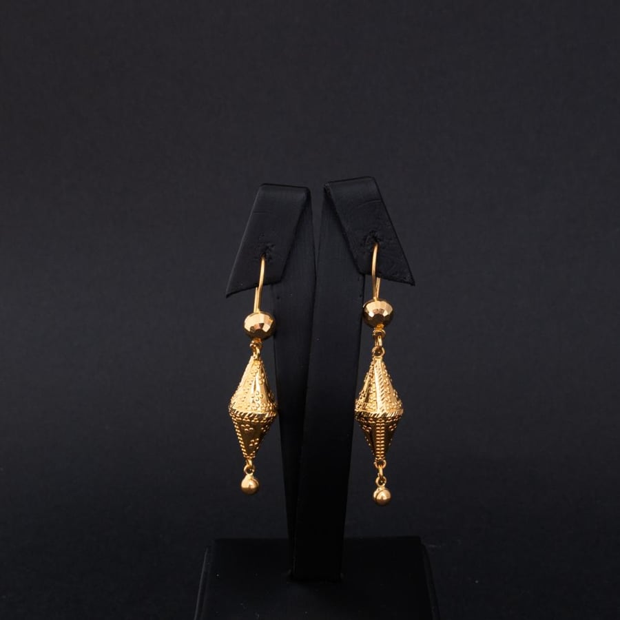 حلق ذهب عيار 21