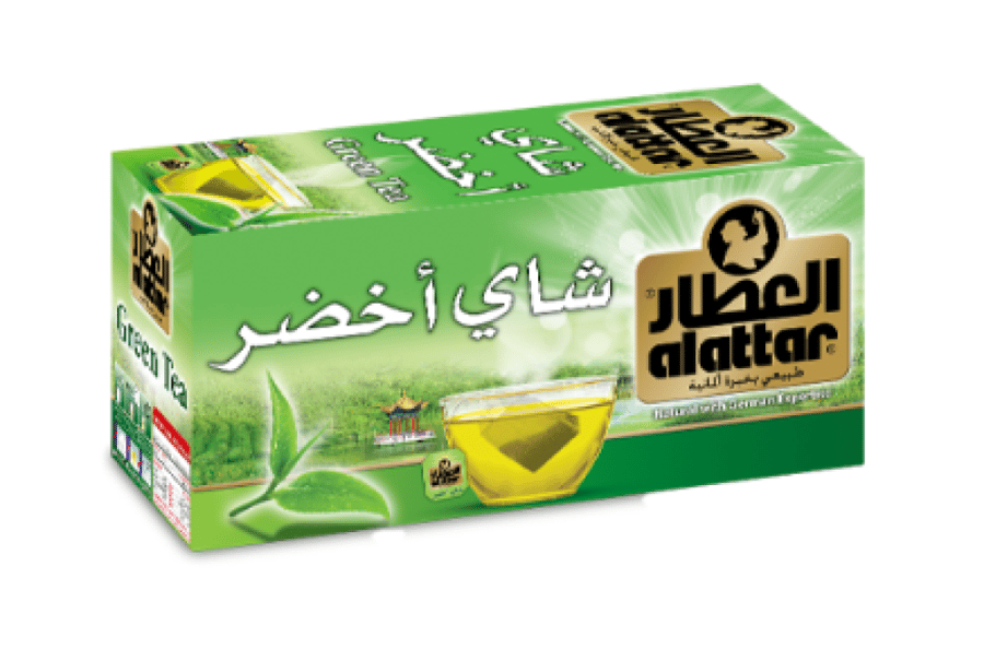 شاي اخضر العطار شد 2 درزن