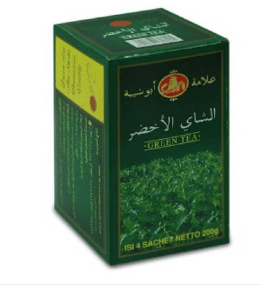 شاي اخضر ابو شيبة فلة * 200 جرام شد 1 درزن