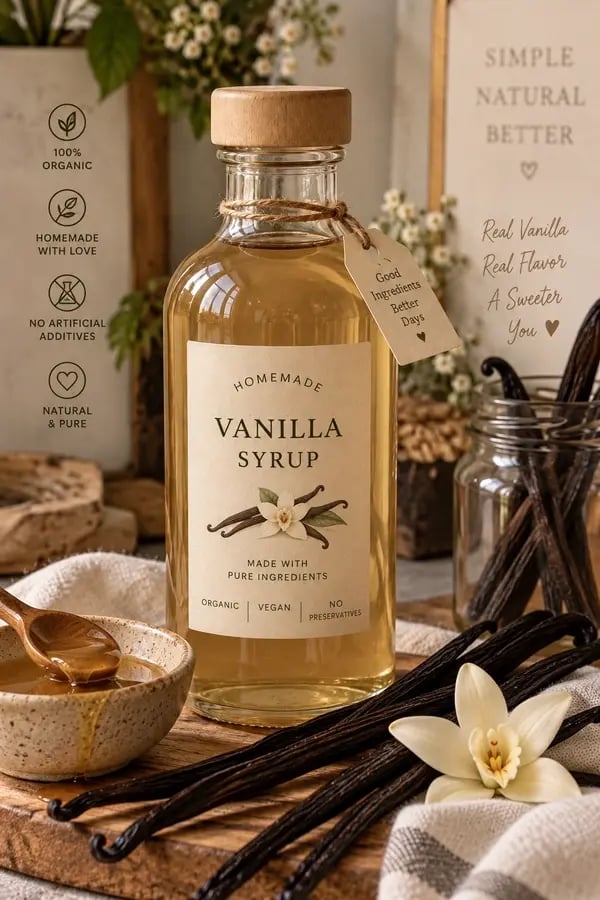 Homemade Vanilla Syrup – 70ml