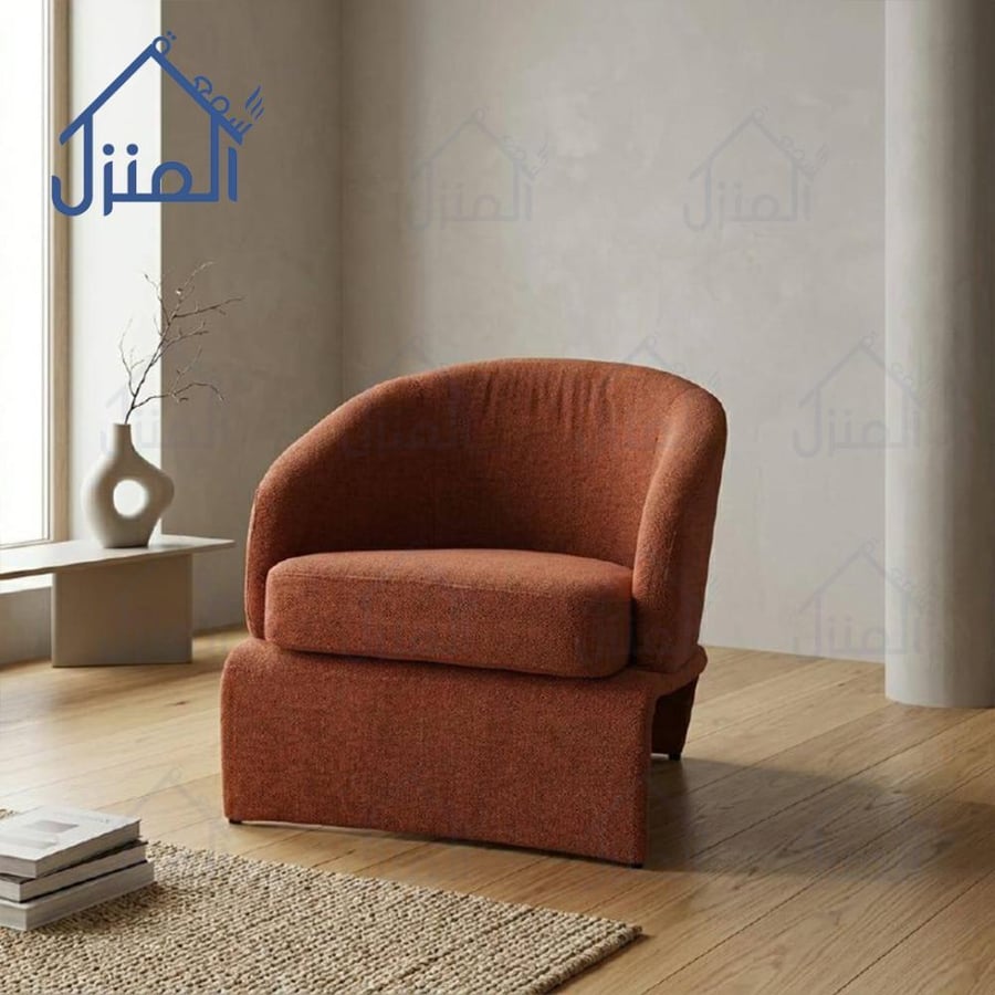 كرسي مودرن فاخر بقماش طوبي ناعم