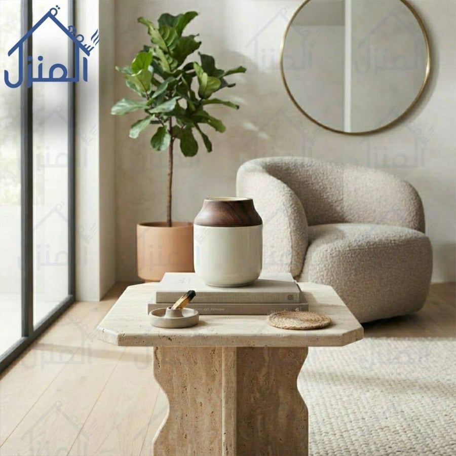 فازة ديكور أسطوانية قصيرة باللون الأسود بتصميم مينيمال عصري
