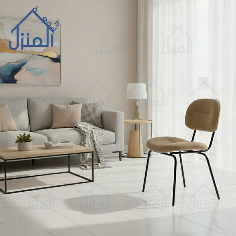 كرسي طعام مودرن بلون جملي تصميم أنيق