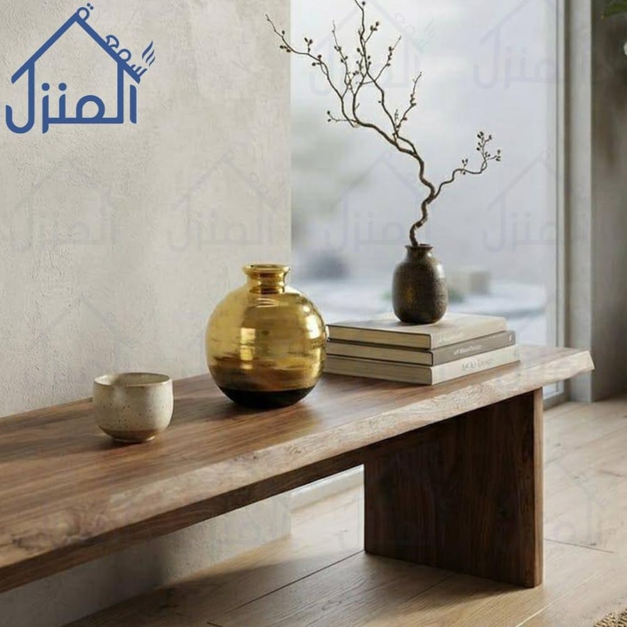 فازة ديكور كروية باللون الذهبي بقاعدة سوداء بلمسة عصرية