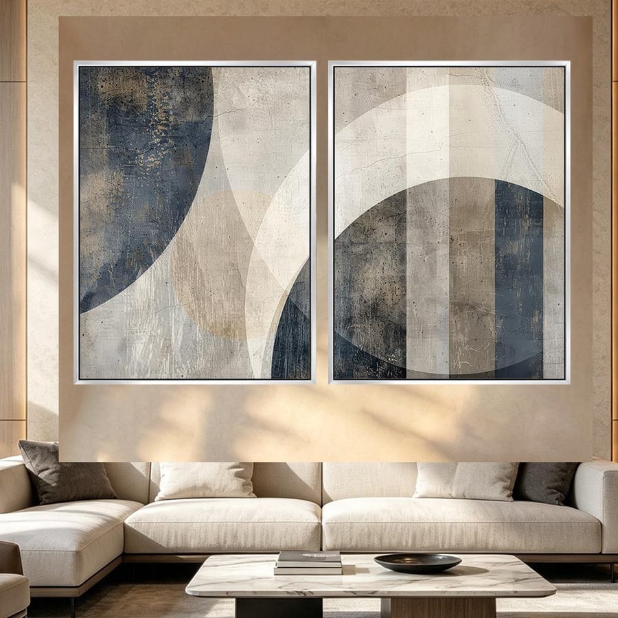 لوحة ثنائية تصميم عصري للمجالس