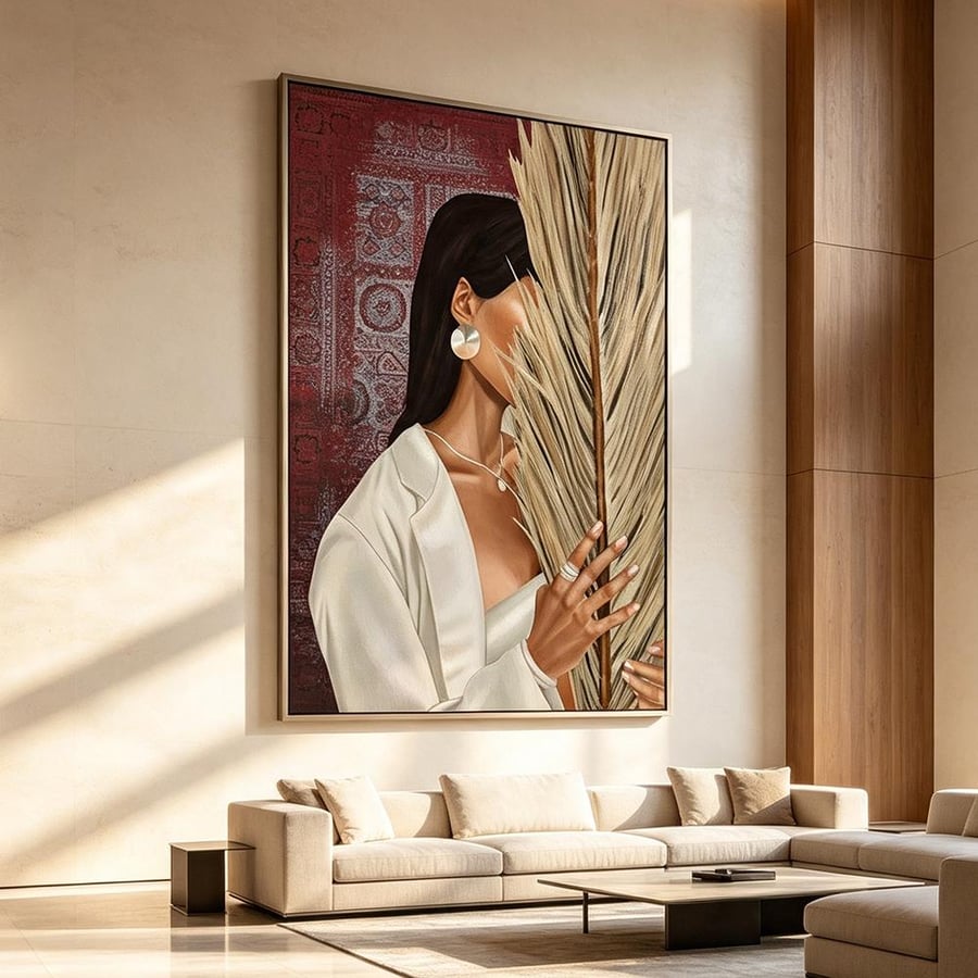 لوحة بنات تصميم مودرن للصالات
