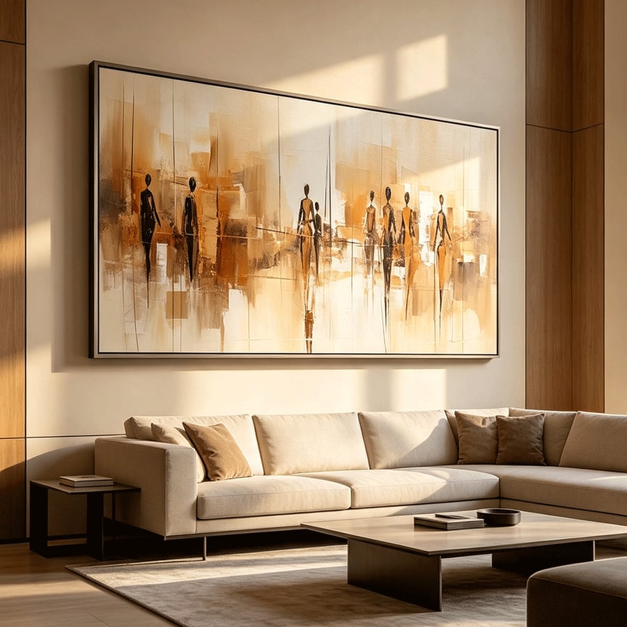 لوحة بنات  تصميم مودرن