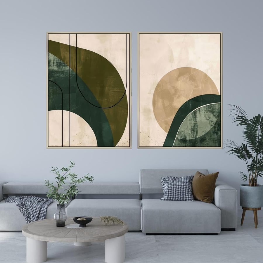 لوحة ثنائية تصميم عصري للمجالس