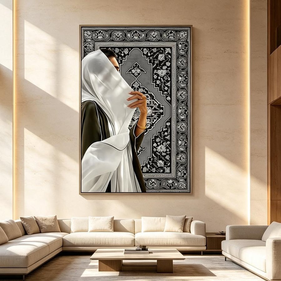 لوحة بنات تصميم مودرن للصالات