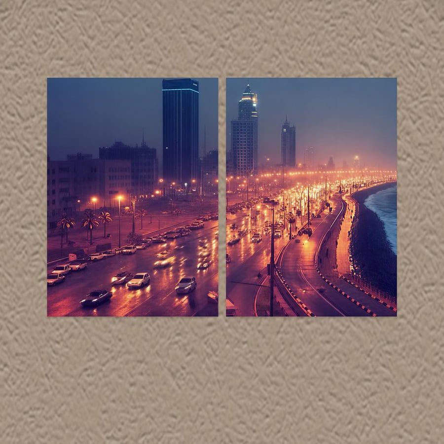 لوحة ثنائية تصميم عصري للمجالس