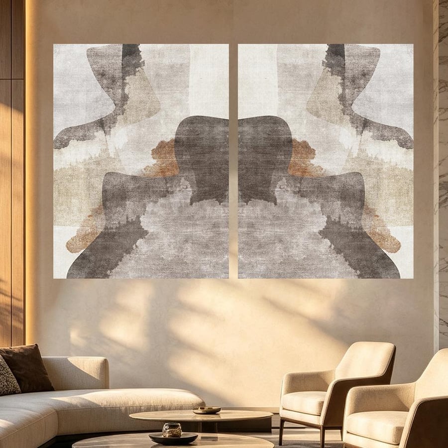 لوحة ثنائية تصميم عصري للمجالس