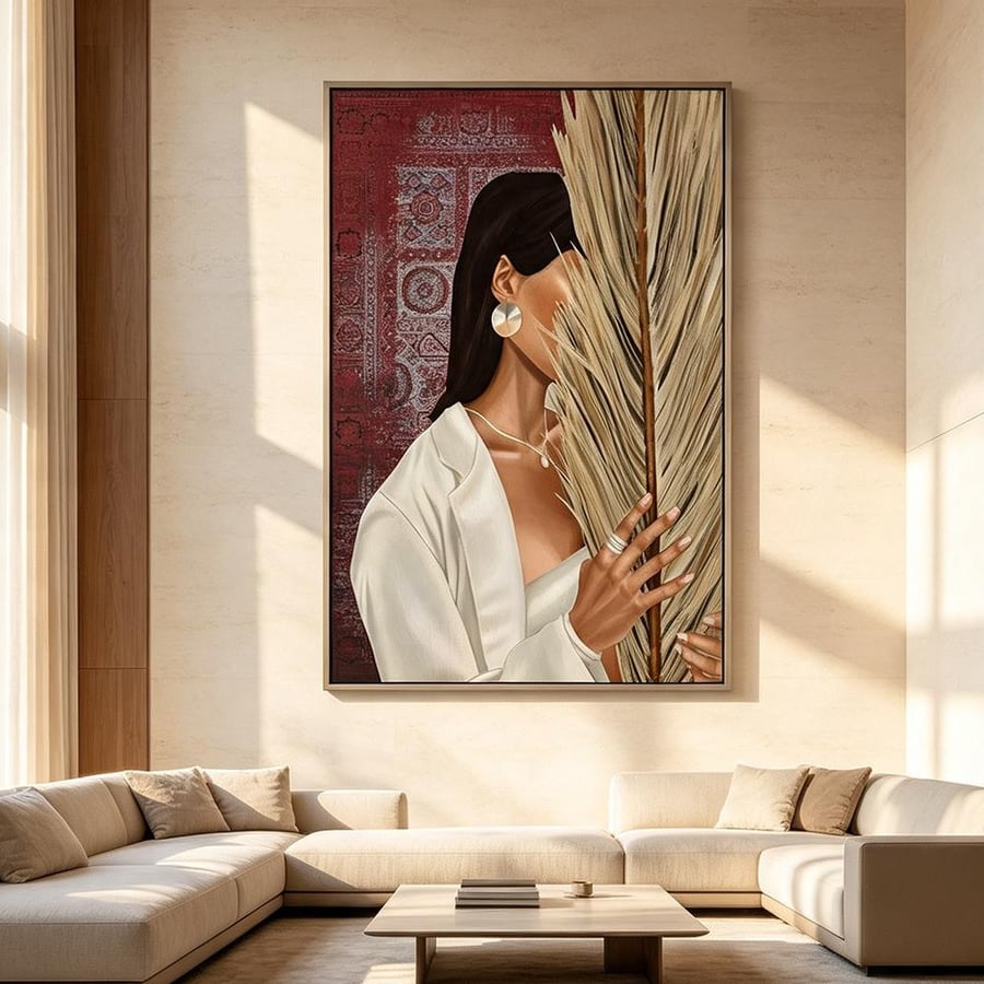 لوحة بنات تصميم مودرن للصالات