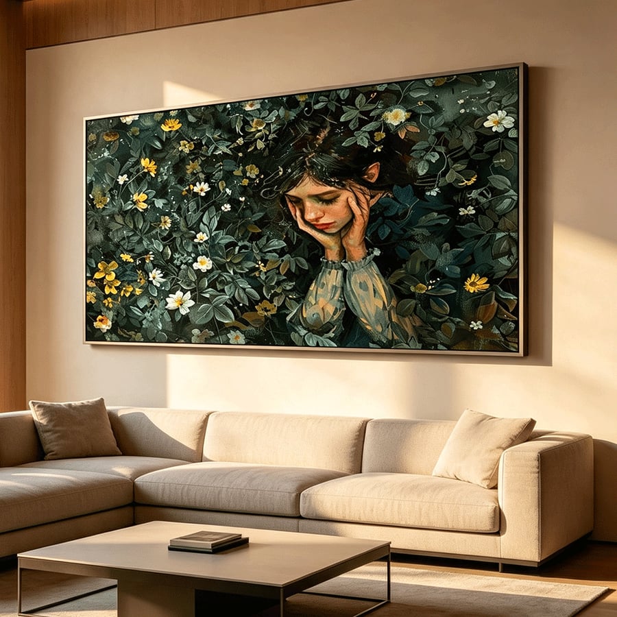 لوحة بنات  تصميم مودرن