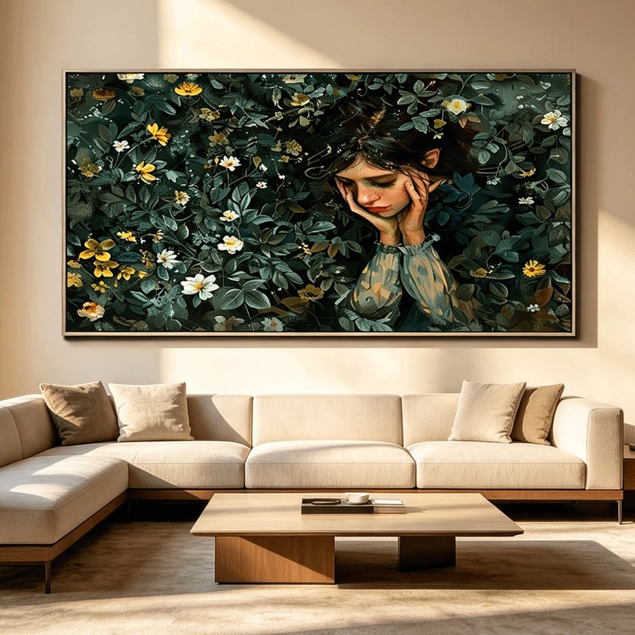 لوحة بنات  تصميم مودرن