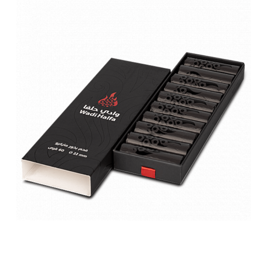 فحم سريع الاشتعال وادي حلفا مايكرو micro incense charcoal