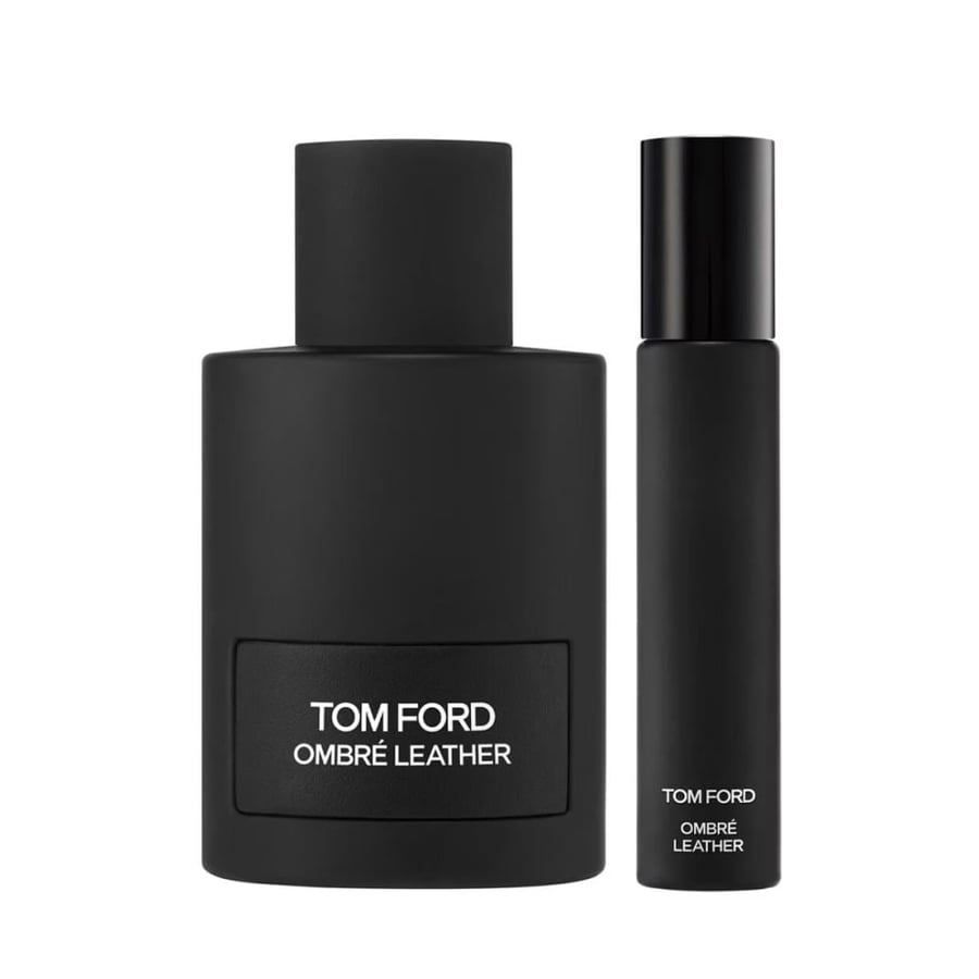 طقم عطر توم فورد عنبر ليذر ايو دي برفيوم set tom ford ombre leather ea