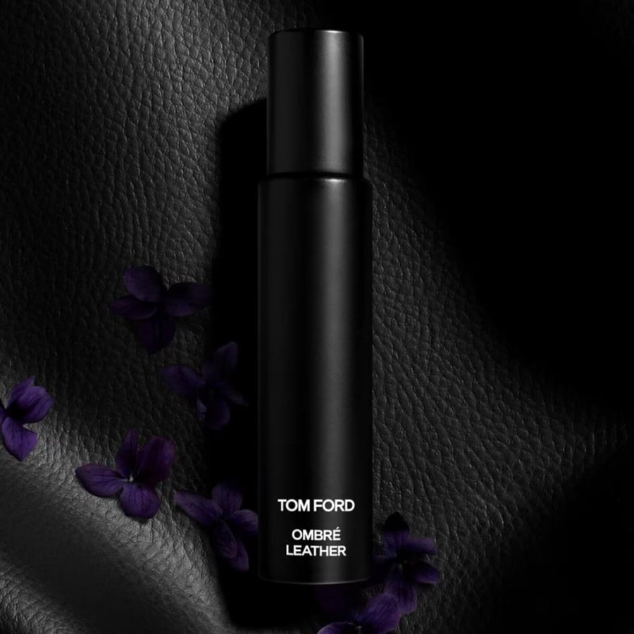 طقم عطر توم فورد عنبر ليذر ايو دي برفيوم set tom ford ombre leather ea