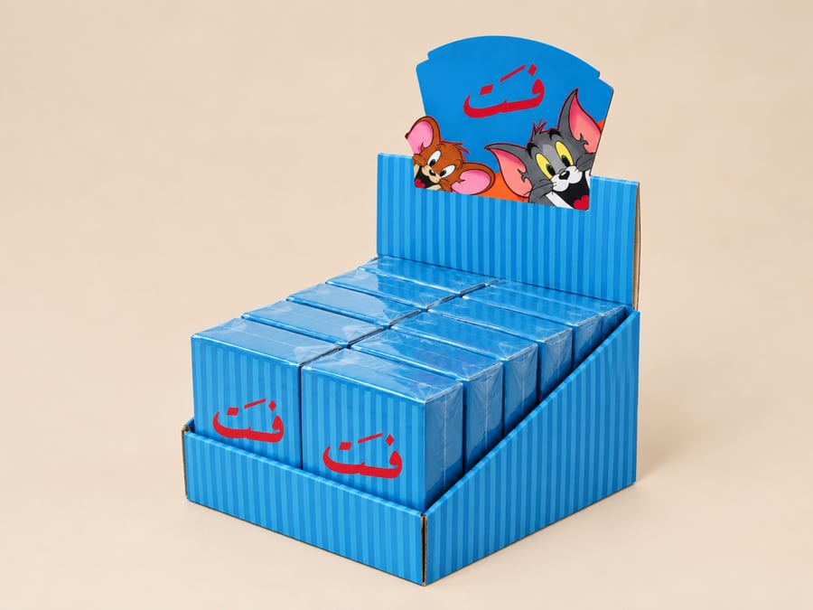 باكج ورق لعب توم وجيري عدد 12 علبة