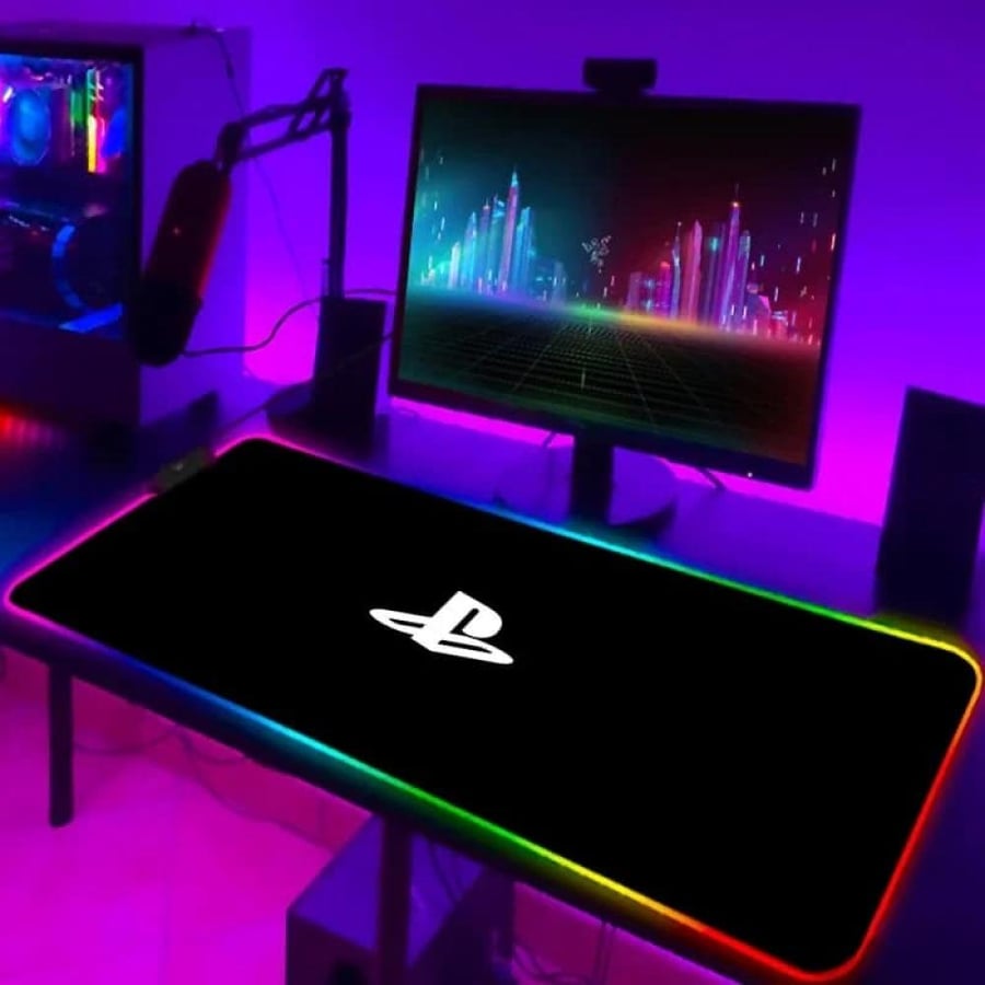 ماوس باد ألعاب RGB كبير برسومات متعددة و5 مقاسات