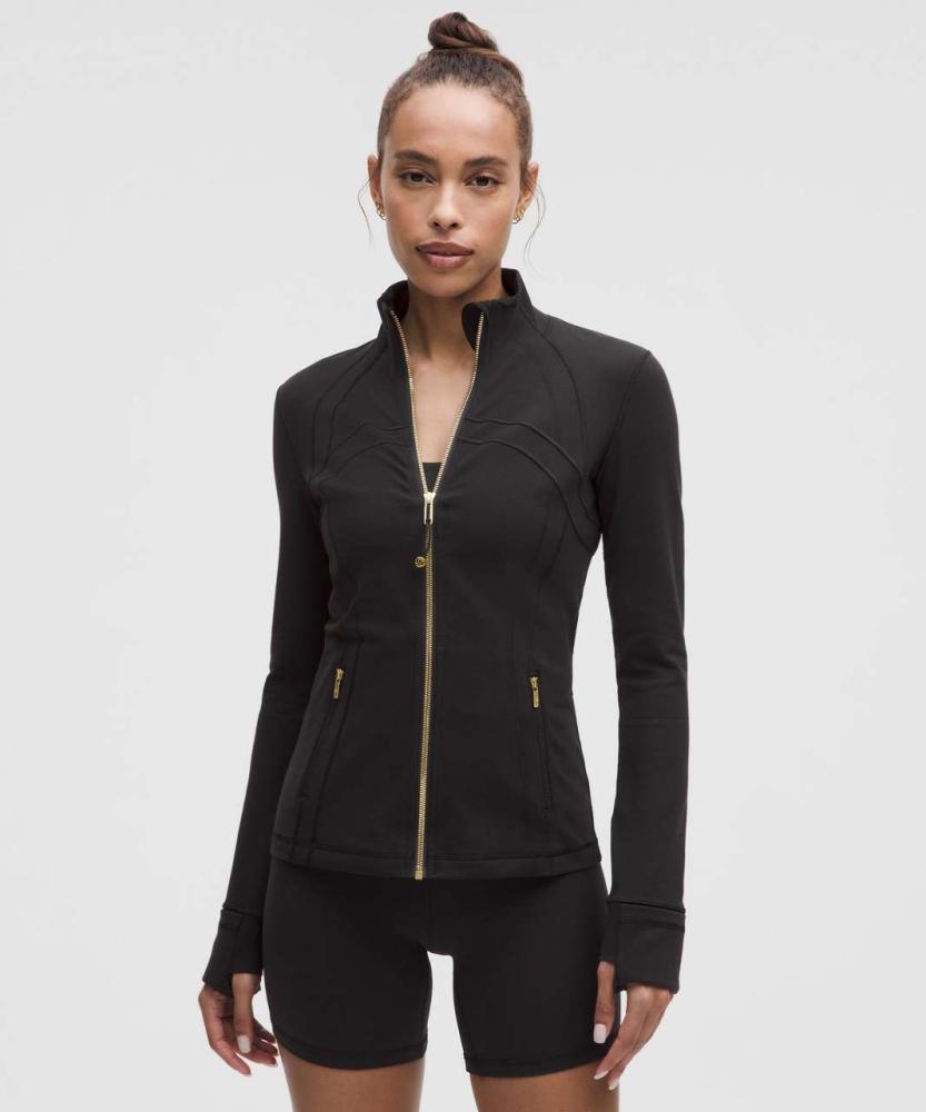 lulumelon jacket gold zipper