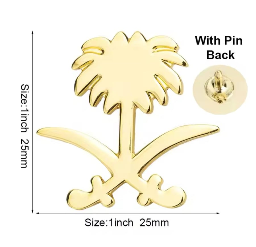 Seven and palm pin