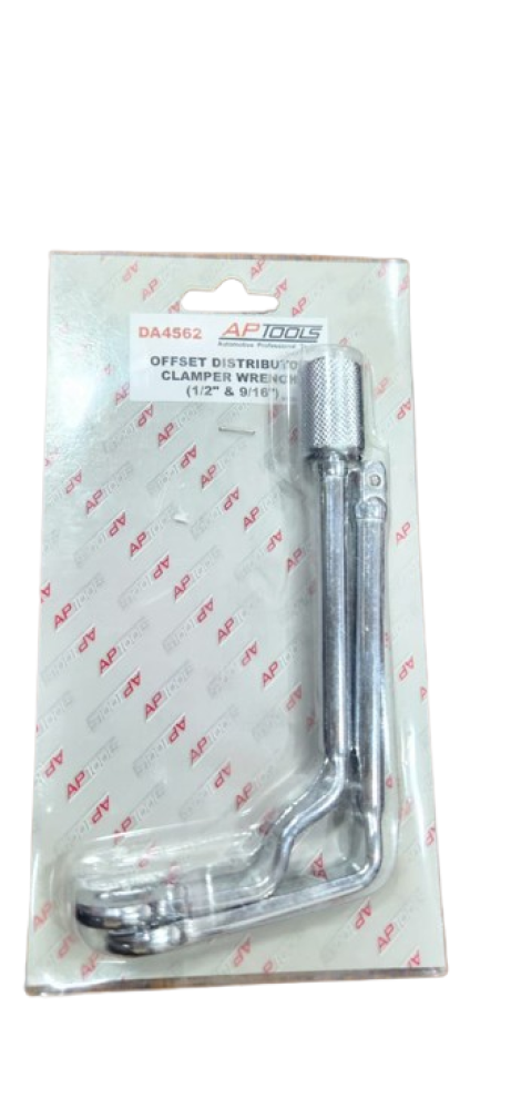 Offset distributor clamper wrench (1/2'' & 9/16'')