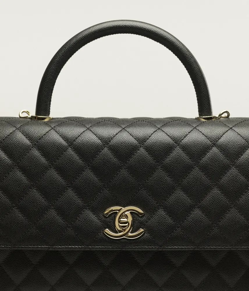 flap bag with top handle coco 29cm