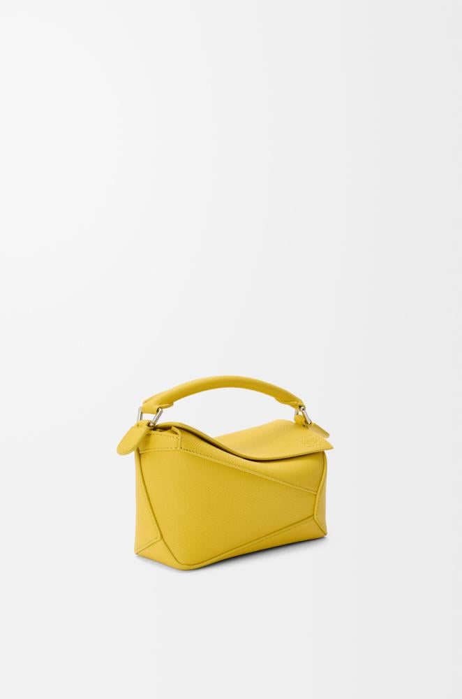 Mini Puzzle Edge   bag in soft grained calfskin