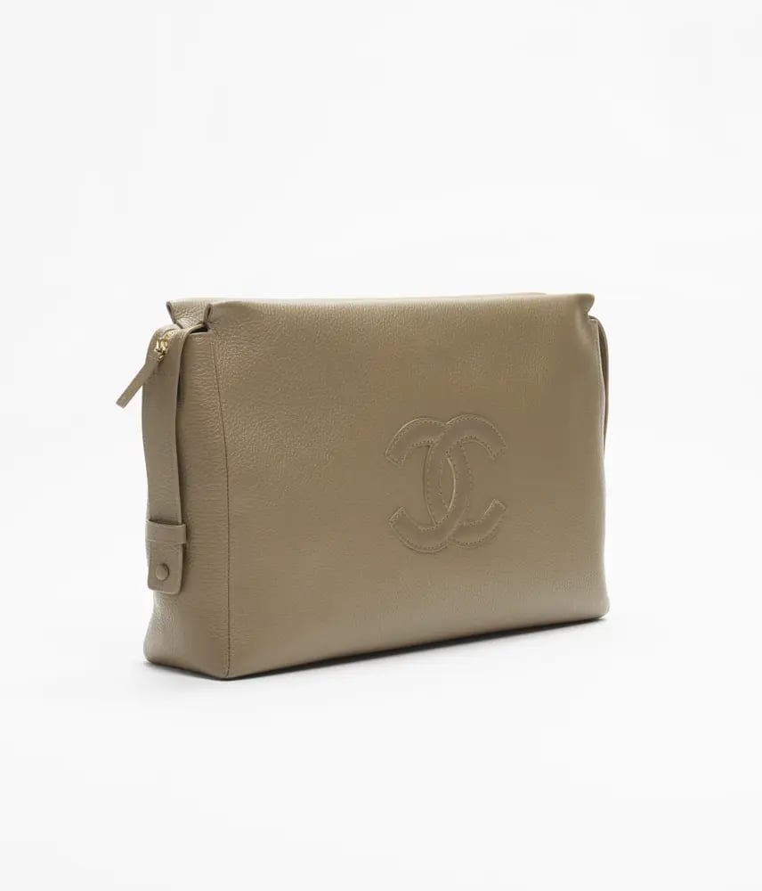 cosmetic Pouch جلد العجل المحبب