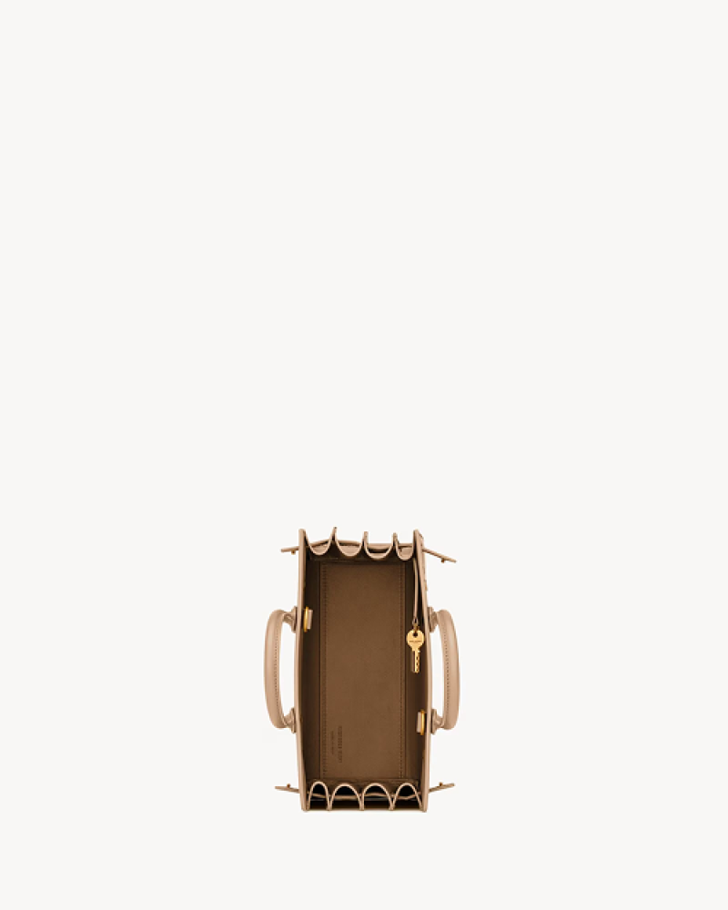 SAC DE JOUR IN CROCODILE-EMBOSSED LEATHER - NANO
