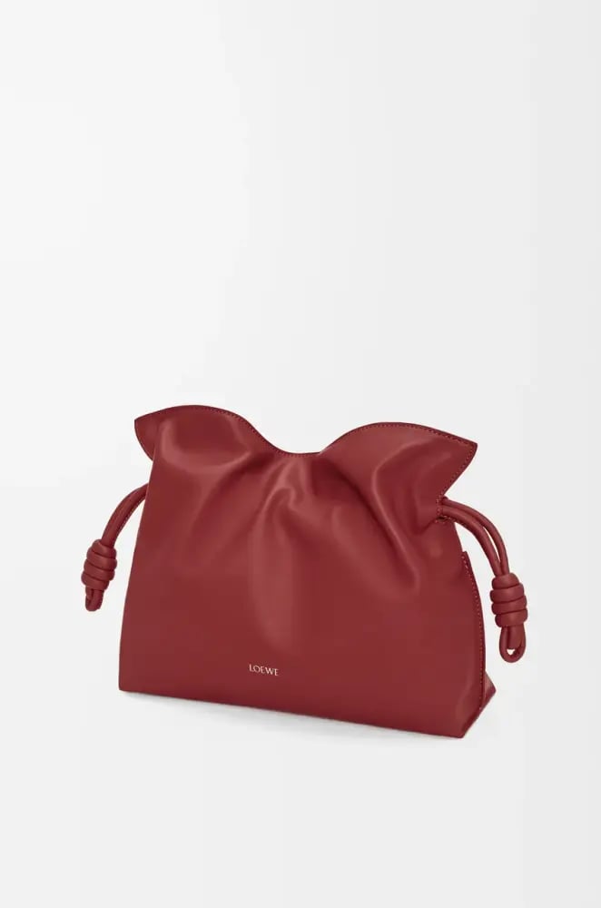 Medium Flamenco clutch in nappa calfskin