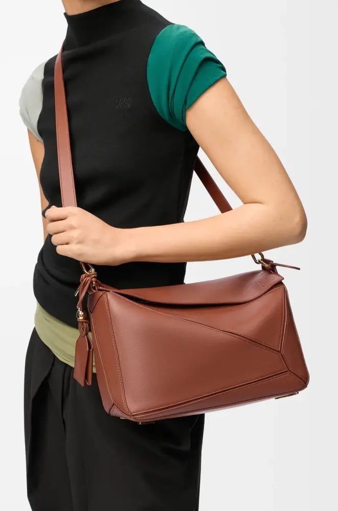 Medium Featherlight Puzzle bag in nappa lambskin