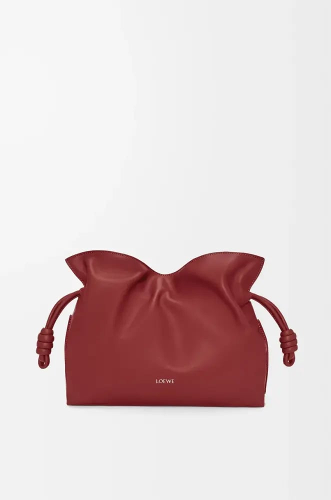 Medium Flamenco clutch in nappa calfskin