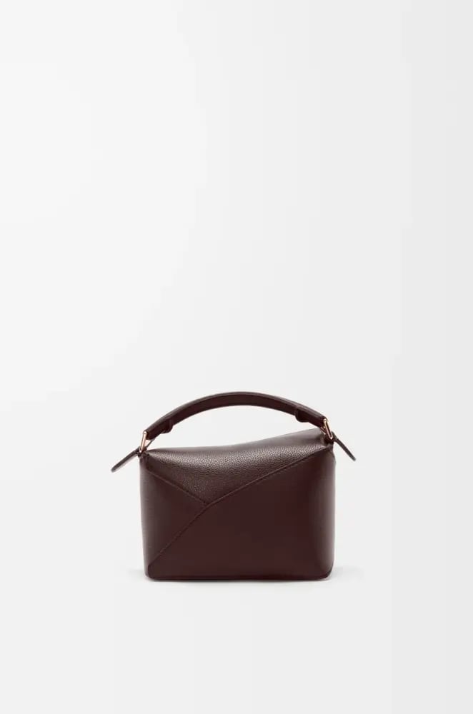 Mini Puzzle Edge   bag in soft grained calfskin
