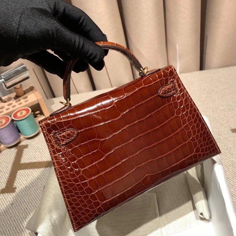 حقيبة هيرميز ميني كيلي كروكودايل