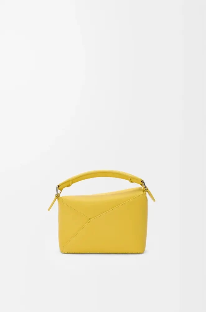 Mini Puzzle Edge   bag in soft grained calfskin