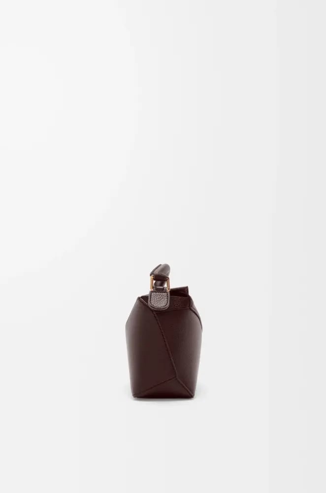 Mini Puzzle Edge   bag in soft grained calfskin