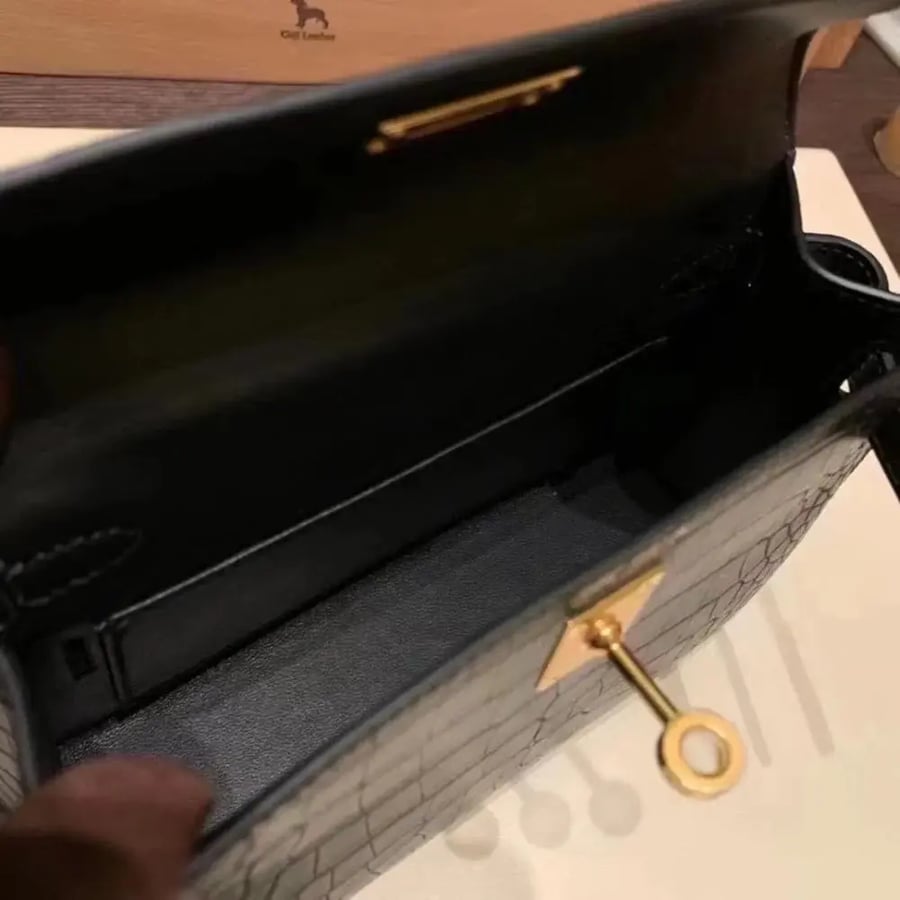 حقيبة هيرميز ميني كيلي كروكودايل