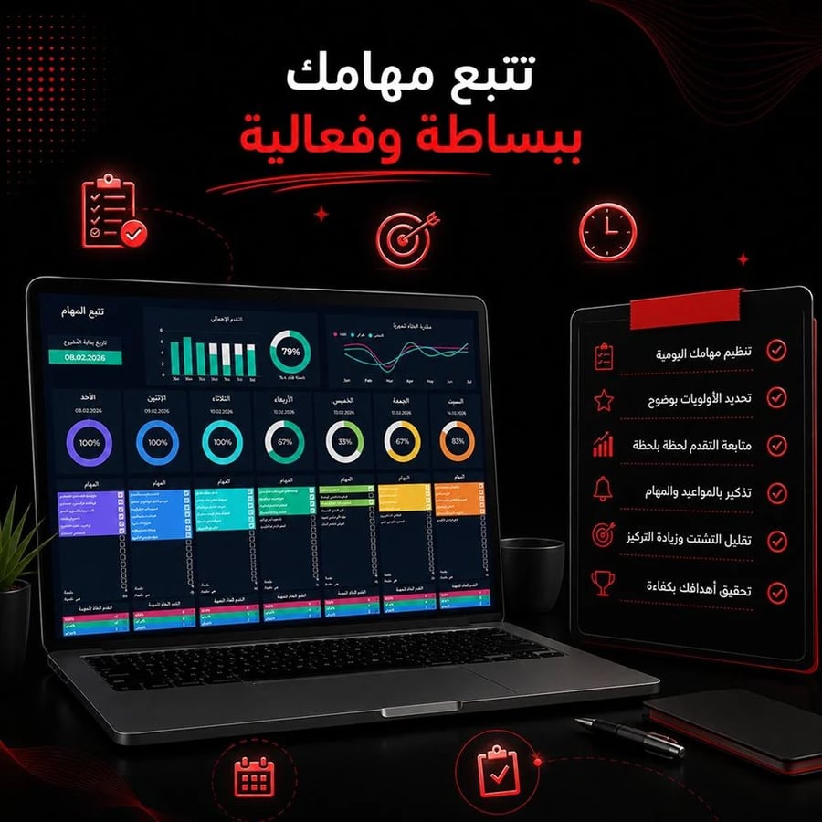 قالب تتبع المهام