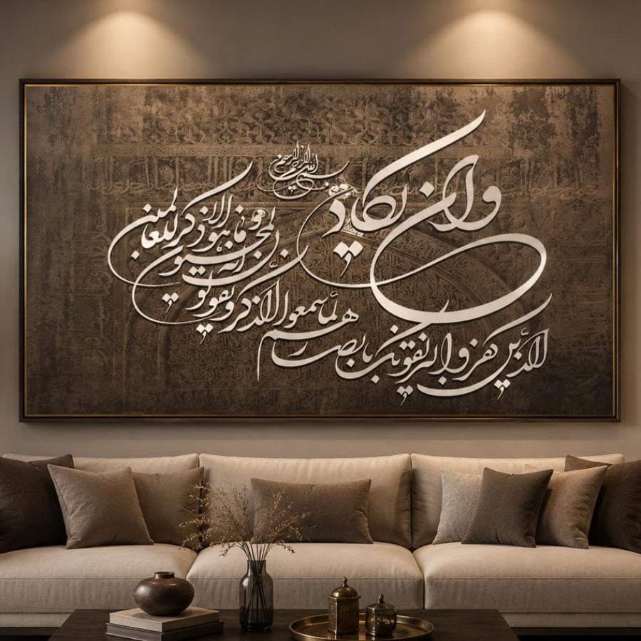 لوحة جدارية فنيه اسلامية
